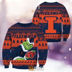 NCAA Illinois Fighting Illini The Old Grinch Ugly Christmas Sweater