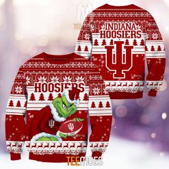 NCAA Indiana Hoosiers The Old Grinch Ugly Christmas Sweater