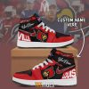 NCAA Louisville Cardinals Custom Name Air Jordan 1 High Sneakers