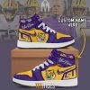 NCAA LSU Tigers Custom Name Air Jordan 1 High Sneakers