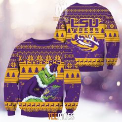 NCAA LSU Tigers The Old Grinch Ugly Christmas Sweater