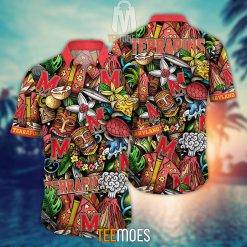 NCAA Maryland Terrapins Flower Pattern Hawaiian Shirt