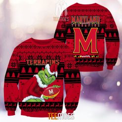 NCAA Maryland Terrapins The Old Grinch Ugly Christmas Sweater