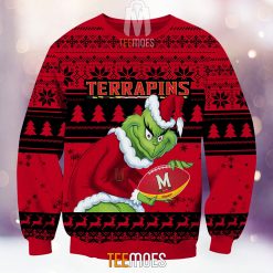 Alternative view of NCAA Maryland Terrapins The Old Grinch Ugly Christmas Sweater
