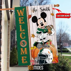NCAA Miami Hurricanes Custom Name Mickey House Flag