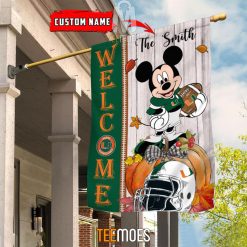 Alternative view of NCAA Miami Hurricanes Custom Name Mickey House Flag