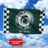 NCAA Michigan State Spartans Custom Name Garden House Flag