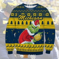 NCAA Michigan Wolverines Grinch Christmas Sweater