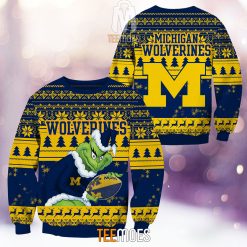 NCAA Michigan Wolverines The Old Grinch Ugly Christmas Sweater
