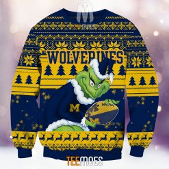 Alternative view of NCAA Michigan Wolverines The Old Grinch Ugly Christmas Sweater