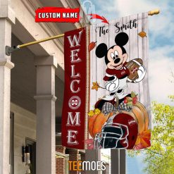 Alternative view of NCAA Mississippi State Bulldogs Custom Name Mickey House Flag