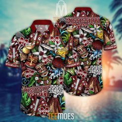 NCAA Mississippi State Bulldogs Flower Pattern Hawaiian Shirt