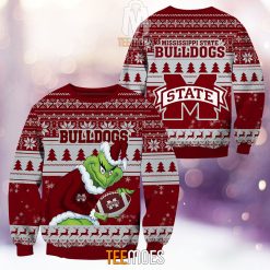 NCAA Mississippi State Bulldogs The Old Grinch Ugly Christmas Sweater