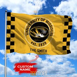 NCAA Missouri Tigers Custom Name Garden House Flag