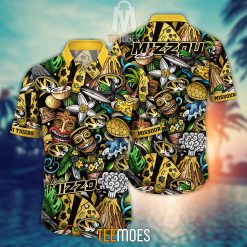 NCAA Missouri Tigers Flower Pattern Hawaiian Shirt