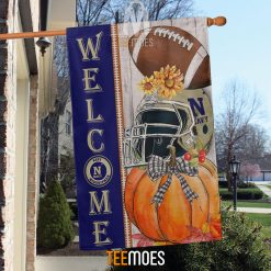 Alternative view of NCAA Navy Midshipmen Welcome Garden House Flag