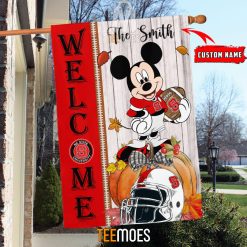 NCAA NC State Wolfpack Custom Name Mickey House Flag
