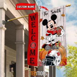 Alternative view of NCAA NC State Wolfpack Custom Name Mickey House Flag