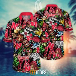 NCAA Nebraska Cornhuskers Flower Pattern Hawaiian Shirt