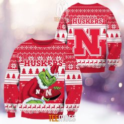 NCAA Nebraska Cornhuskers The Old Grinch Ugly Christmas Sweater