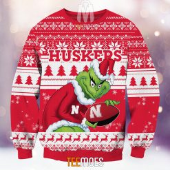 Alternative view of NCAA Nebraska Cornhuskers The Old Grinch Ugly Christmas Sweater