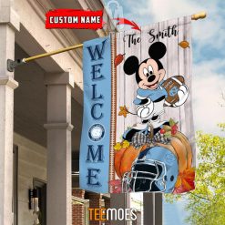 Alternative view of NCAA North Carolina Tar Heels Custom Name Mickey House Flag