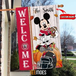 NCAA Northern Illinois Huskies Custom Name Mickey House Flag