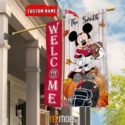 Alternative view of NCAA Northern Illinois Huskies Custom Name Mickey House Flag