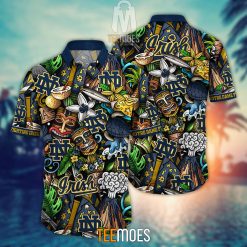 NCAA Notre Dame Fighting Irish Flower Pattern Hawaiian Shirt