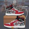 NCAA Ohio State Buckeyes Custom Name Air Jordan 1 High Sneakers