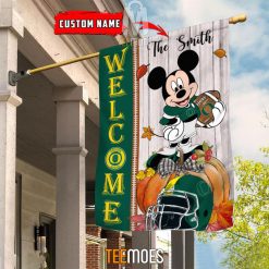 Alternative view of NCAA Oregon Ducks Custom Name Mickey House Flag