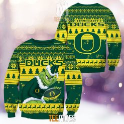 NCAA Oregon Ducks The Old Grinch Ugly Christmas Sweater
