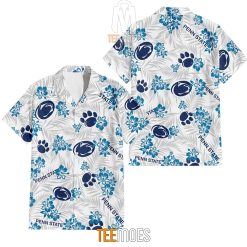 NCAA Penn State Nittany Lions Floral Hawaiian Shirt