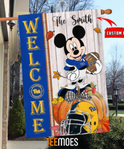 NCAA Pittsburgh Panthers Custom Name Mickey House Flag