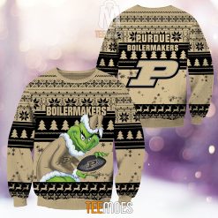 NCAA Purdue Boilermakers The Old Grinch Ugly Christmas Sweater