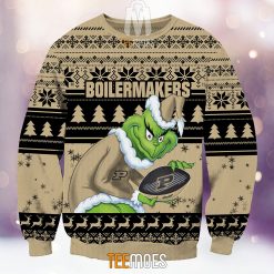 Alternative view of NCAA Purdue Boilermakers The Old Grinch Ugly Christmas Sweater