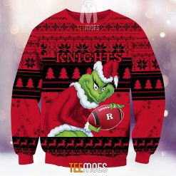 Alternative view of NCAA Rutgers Scarlet Knights The Old Grinch Ugly Christmas Sweater
