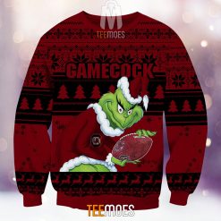 Alternative view of NCAA South Carolina Gamecocks The Old Grinch Ugly Christmas Sweater