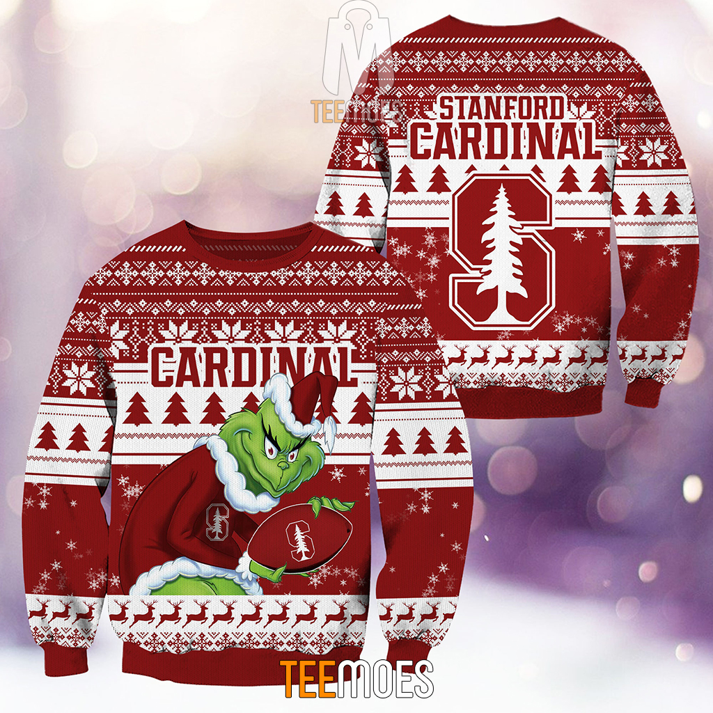 NCAA Stanford Cardinal The Old Grinch Ugly Christmas Sweater