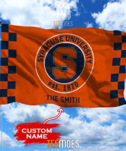 NCAA Syracuse Orange Custom Name Garden House Flag