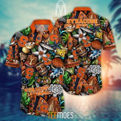 NCAA Syracuse Orange Flower Pattern Hawaiian Shirt