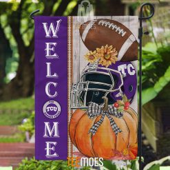 NCAA TCU Horned Frogs Welcome Garden House Flag