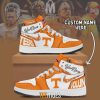 NCAA Tennessee Volunteers Custom Name Air Jordan 1 High Sneakers