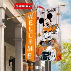 Alternative view of NCAA Tennessee Volunteers Custom Name Mickey House Flag