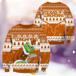 NCAA Texas Longhorns The Old Grinch Ugly Christmas Sweater