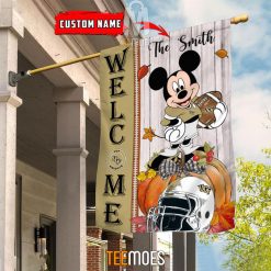 Alternative view of NCAA UCF Knights Custom Name Mickey House Flag