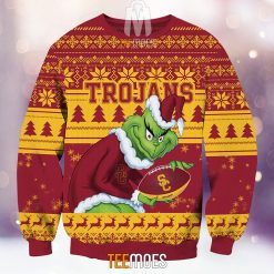 Alternative view of NCAA USC Trojans The Old Grinch Ugly Christmas Sweater
