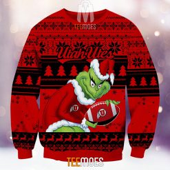 Alternative view of NCAA Utah Utes The Old Grinch Ugly Christmas Sweater