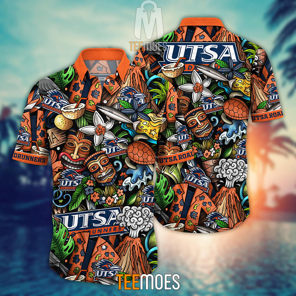 NCAA UTSA Roadrunners Flower Pattern Hawaiian Shirt