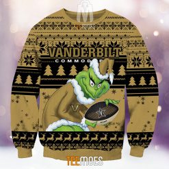 Alternative view of NCAA Vanderbilt Commodores The Old Grinch Ugly Christmas Sweater